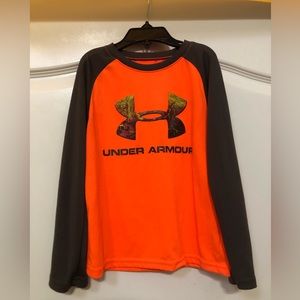 Long Sleeve hunters orange Under Armour shirt